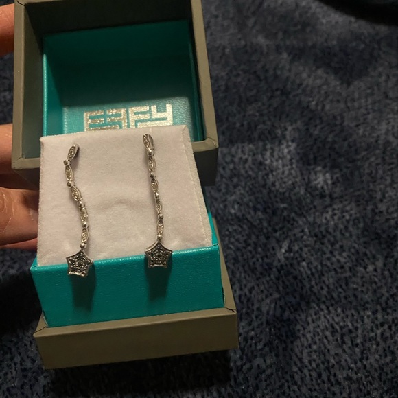 Effy 14k diamond earrings 2way - Picture 2 of 4